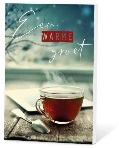 Villa Servies Thee in een Kaartje Warme Groet Zonnethee