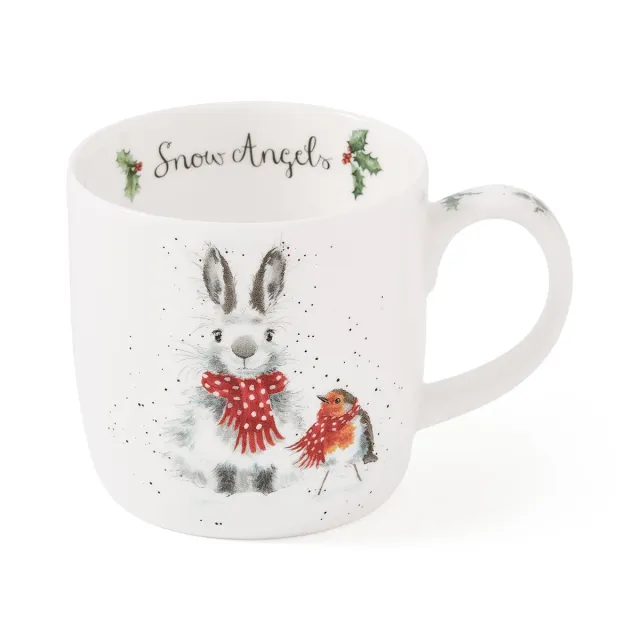 Wrendale Designs Snow Angel beker 300 ml fine bone china kerst