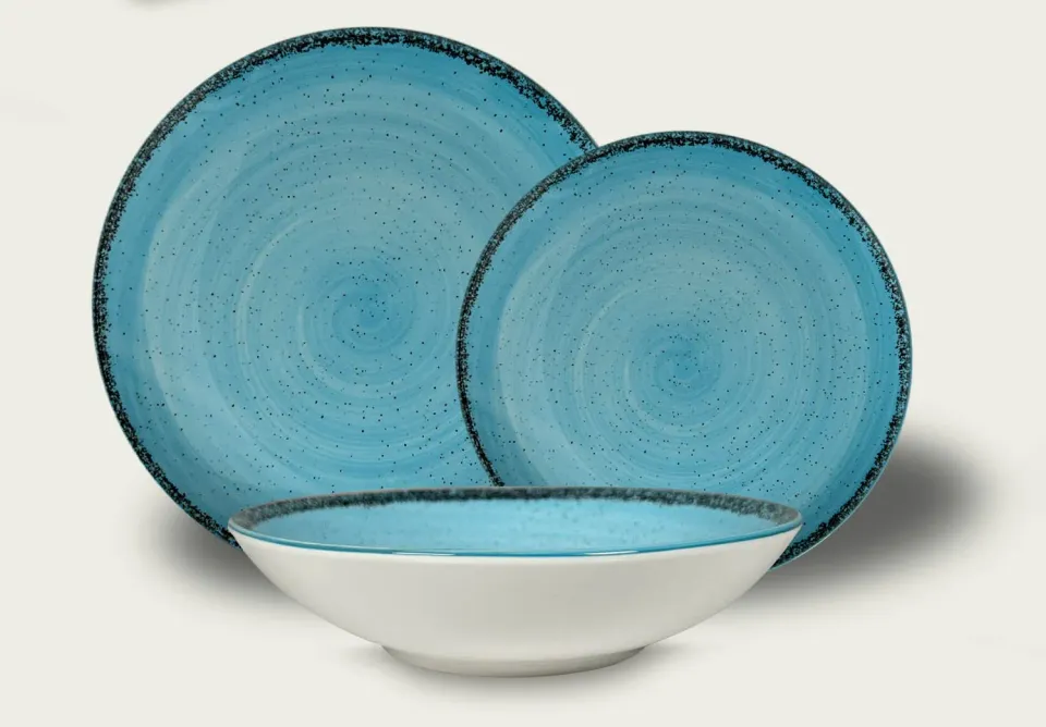 Arca Pepper Dinerbord Porselein 27 cm blauw