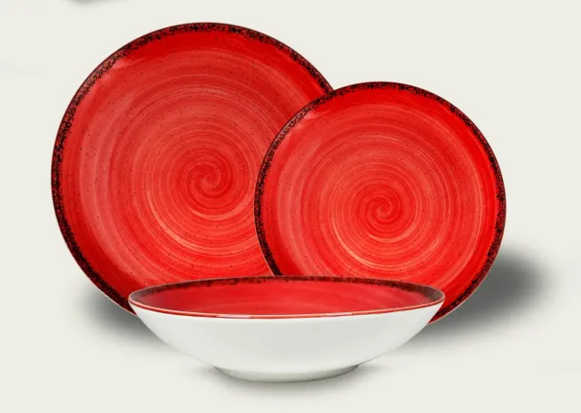 Arca Pepper Dinerbord Porselein 27 cm Rood