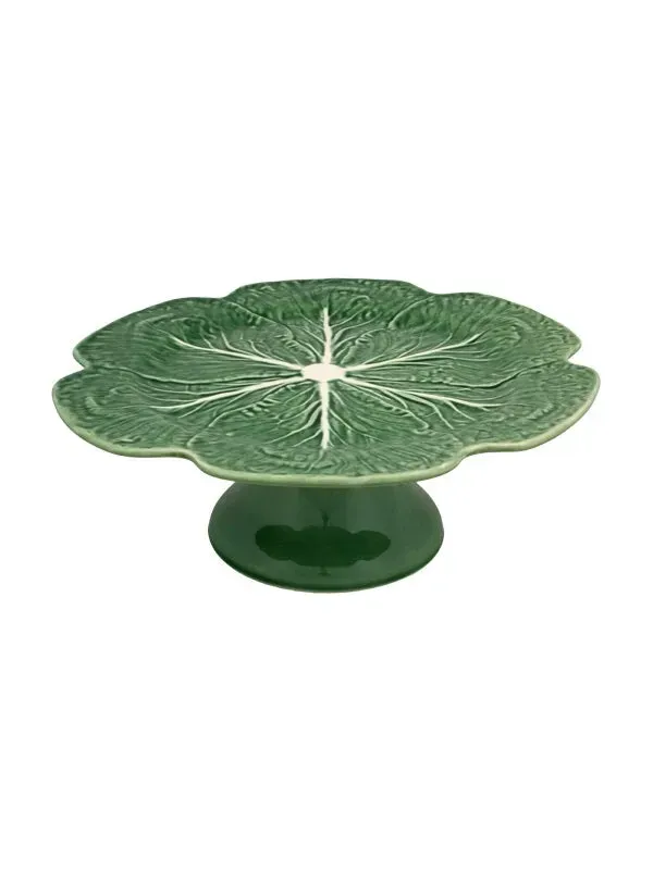Bordallo Pinheiro Natural Couve taartplateau 31cm groen