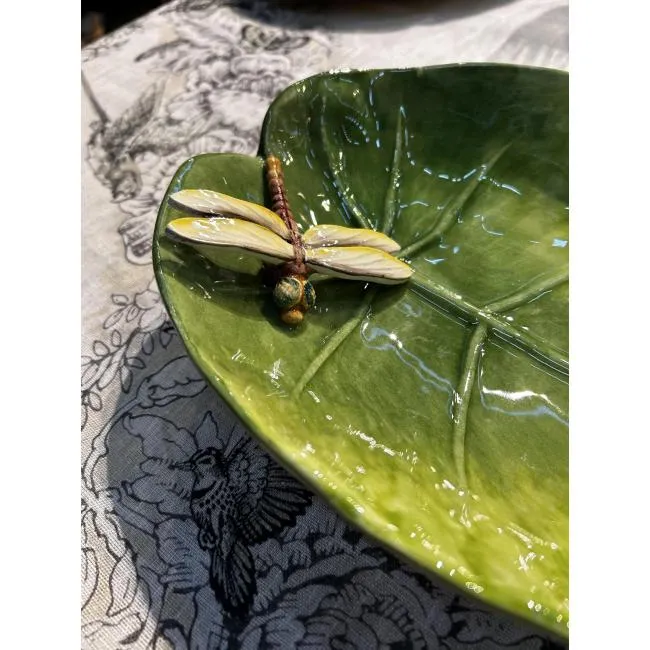 Piccobella Libelle schaal keramiek 28 cm handbeschilderd