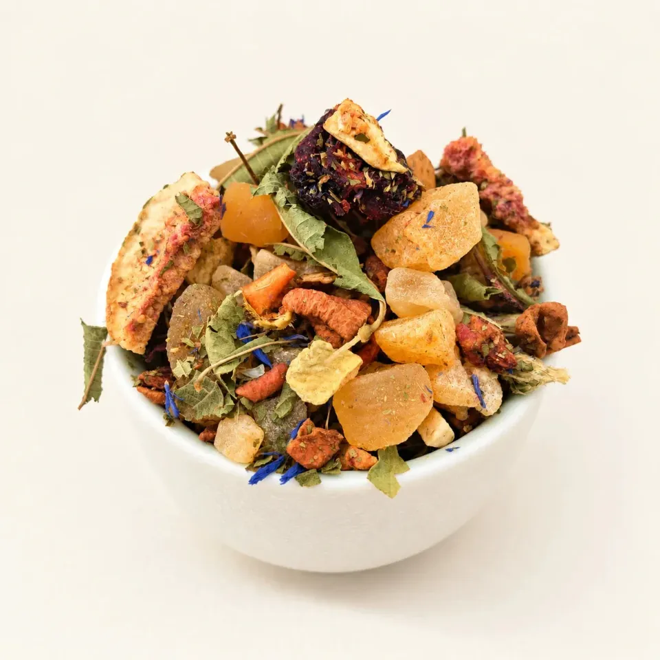 Ming tea Fruitmelange Kers Kiwi Watermeloen losse thee 50g cafeïnevrij