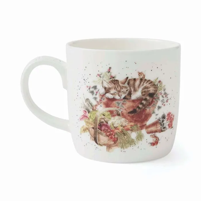 Wrendale Designs Sleeping on the Job Beker 300 ml Bone China