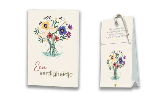 Villa Servies Een aardigheidje kaart met geurtasje