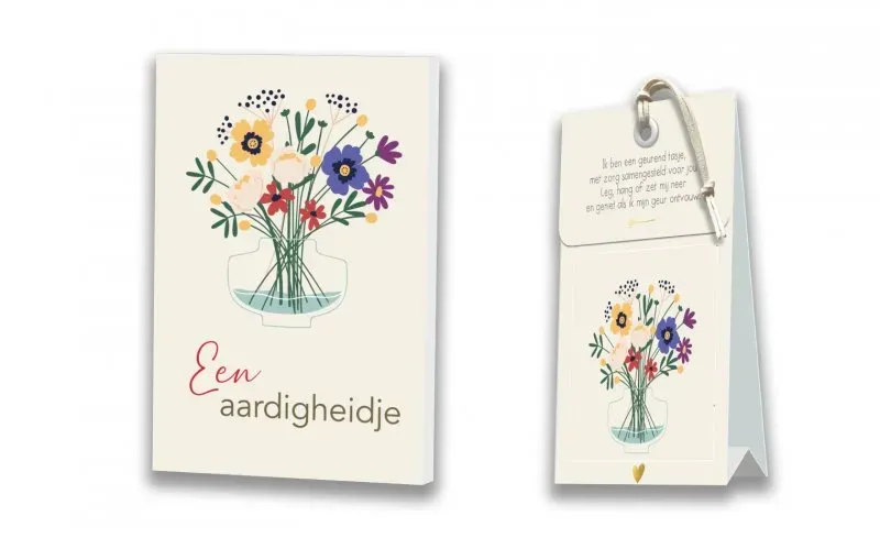 Villa Servies Een aardigheidje kaart met geurtasje