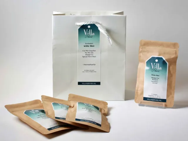 Villa servies Witte Thee Proefpakket 4 soorten zachte smaak