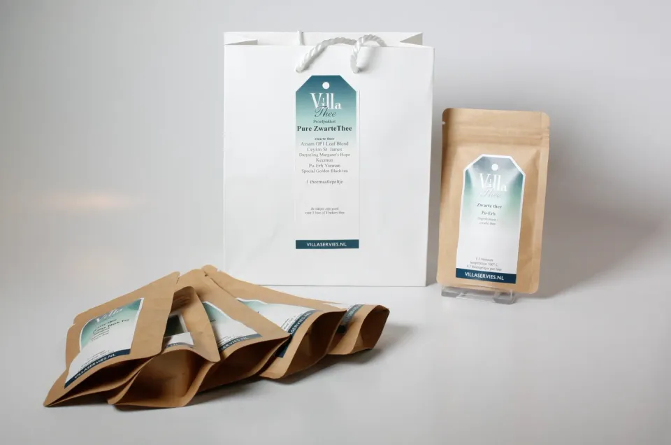 Villa Servies Pure Zwarte Thee proefpakket 7 soorten + lepel