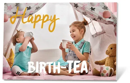Thee in een Kaartje Happy birth tea oolong kaart