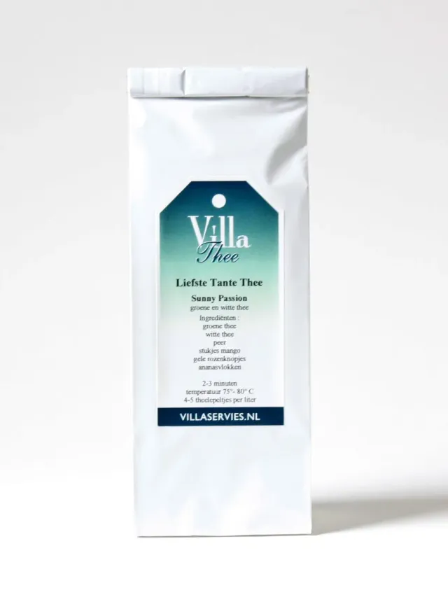 Villa servies Liefste Tante Thee groene thee 100 gram fruitig