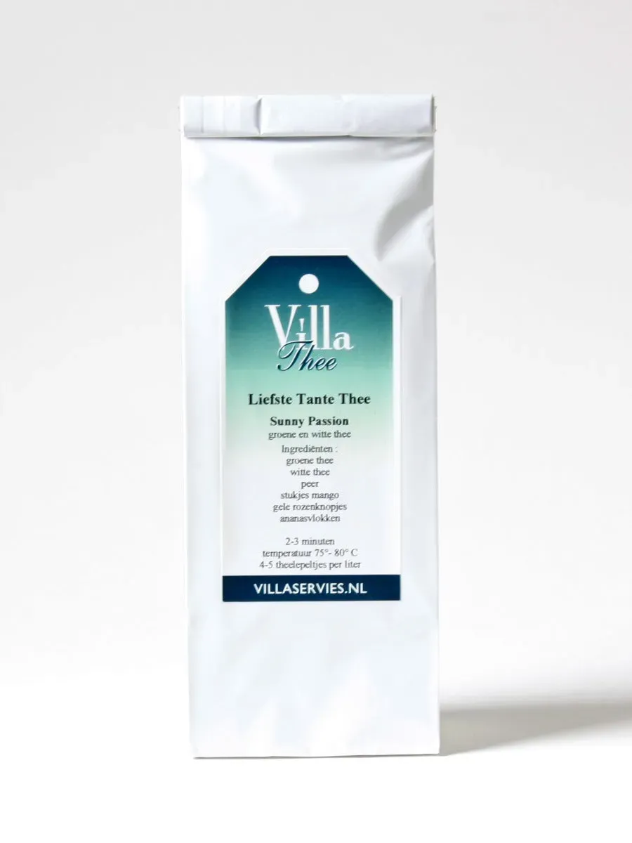 Villa servies Liefste Tante Thee groene thee 100 gram fruitig