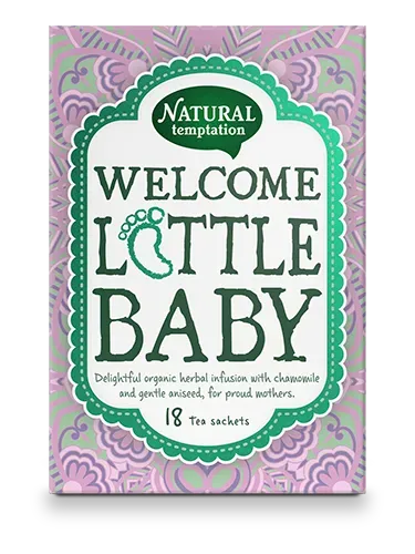 Natural Temptation Welcome Little Baby thee cadeau