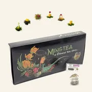 Ming tea Jade theepot 600 ml geschenkset 6 theebloemen