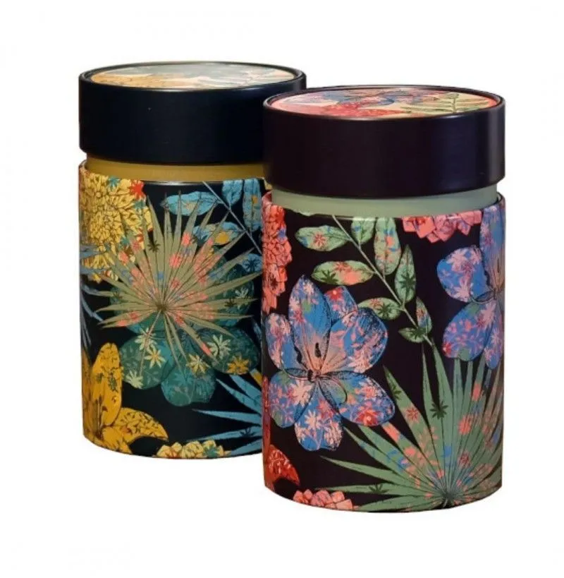 Tea Leafs Rustic Flower theeblik 150 gram groen bloem