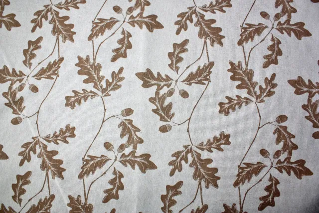 Villa Servies Bruin Eikenblad tafelloper 50x140 cm bruin katoen