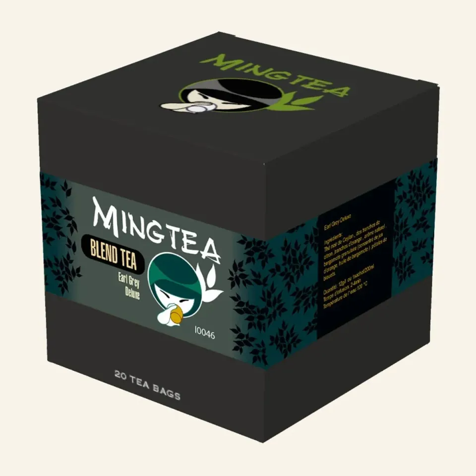 Ming tea Earl Grey Deluxe zwarte thee 20 zakjes citrus