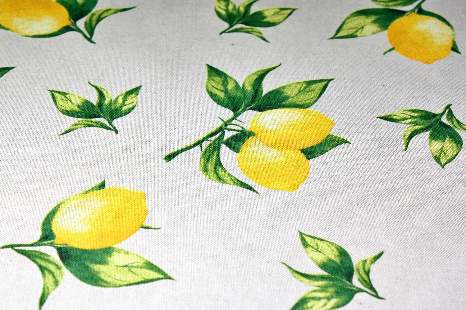 Villa servies tafelkleed citroenen katoen 250x140 cm