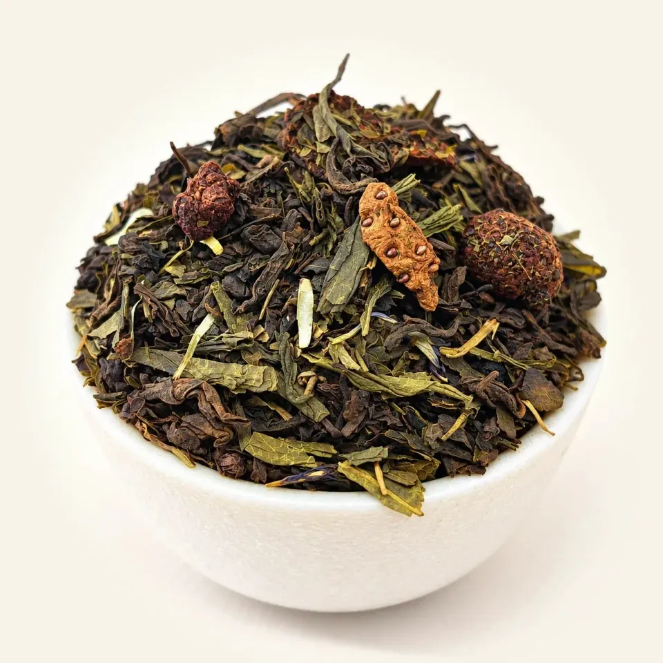 Ming tea Fruitige Ontwaking Pu-Erh thee 50g framboos