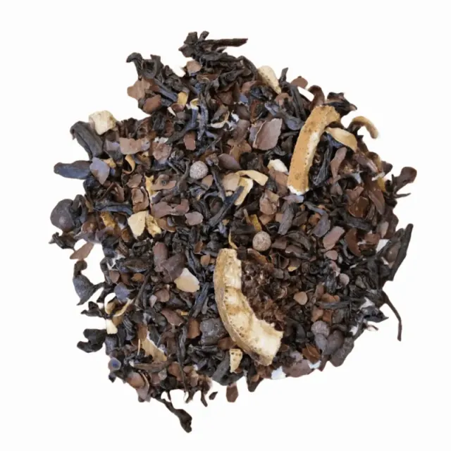 Tea Leafs Choco Delight pu erh thee chocolade sinaasappel