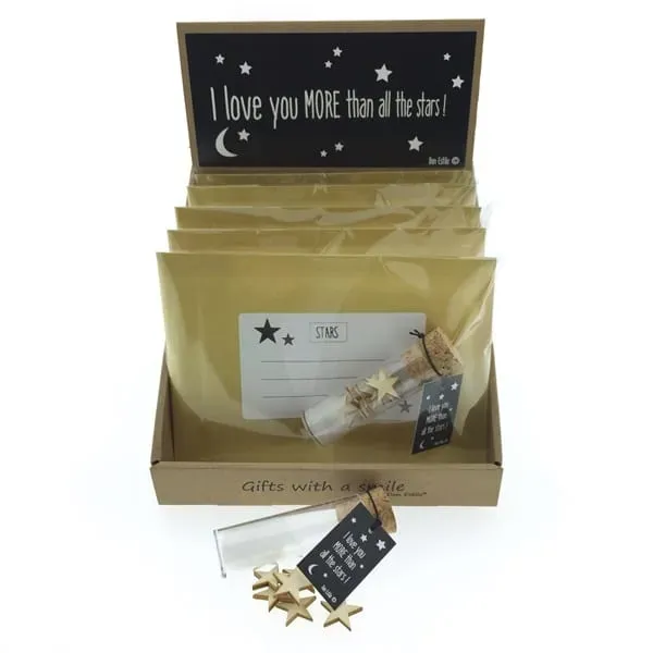 Villa Servies Stars Post flesje sterretjes kaart brievenpost