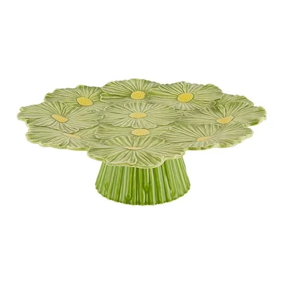 Bordallo Pinheiro Maria Flor Taartplateau 37 cm Groen