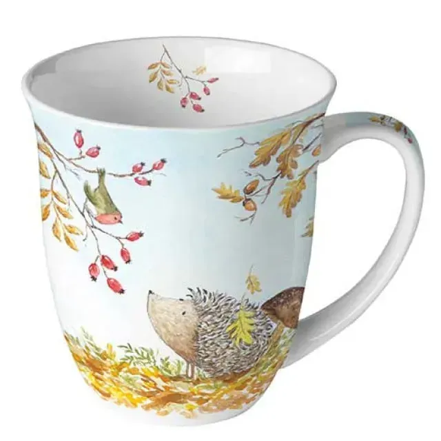 Ambiente Forest Friends beker fine bone china 400 ml