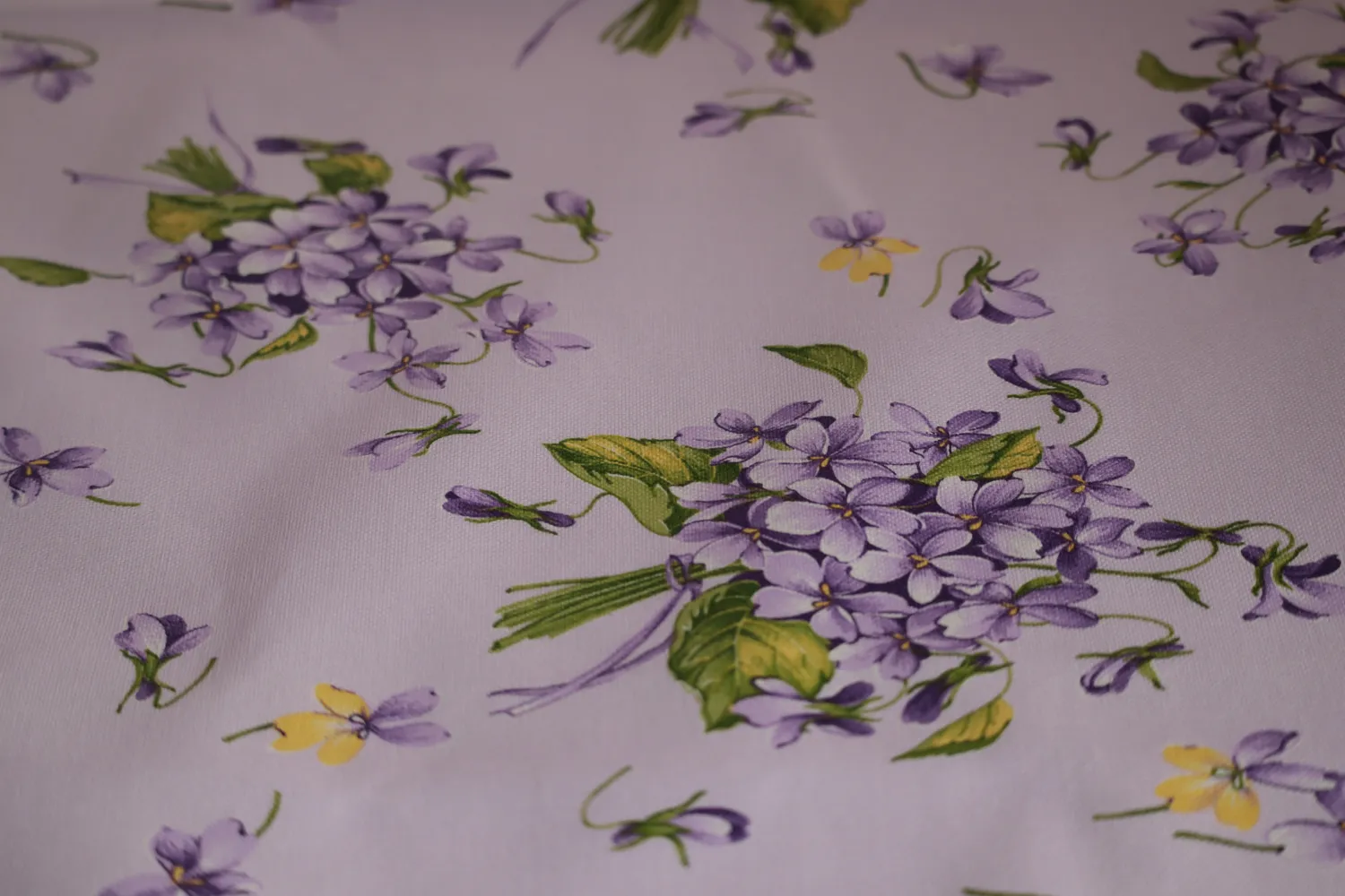Villa servies Paarse Bloemetjes Tafelkleed 180x140 katoen