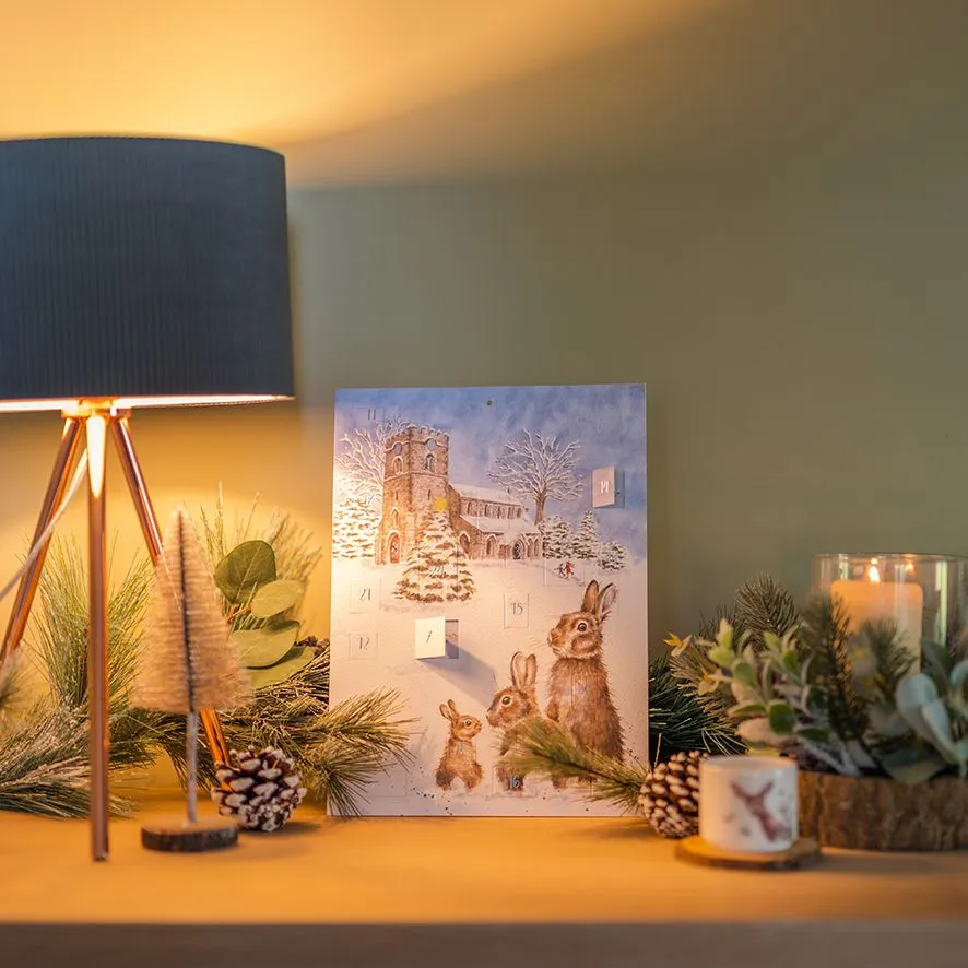 Wrendale Designs Silent Night adventskalender kaart A4