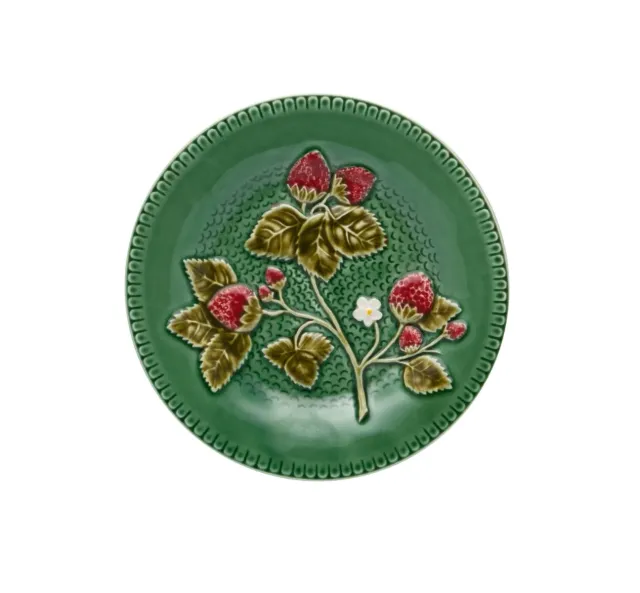Bordallo Pinheiro Morangos ontbijtbord aardewerk 20 cm