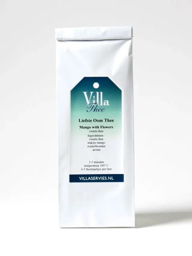 Villa servies Liefste Oom zwarte thee mango 100 gram