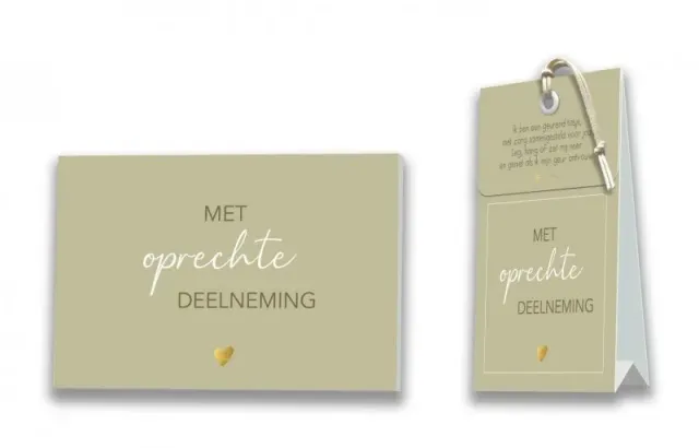 Villa servies Kaart Geurtasje Oprechte deelneming condoleance