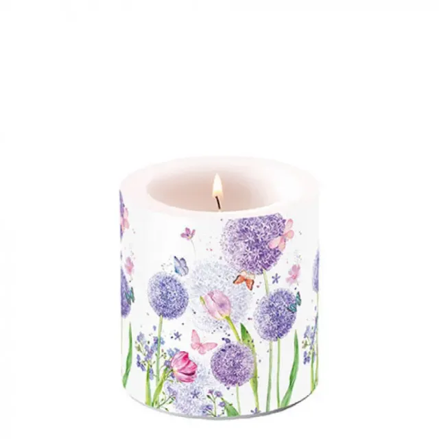 Ambiente Flower Beauty Kaars Klein Paraffine Ø 9 cm