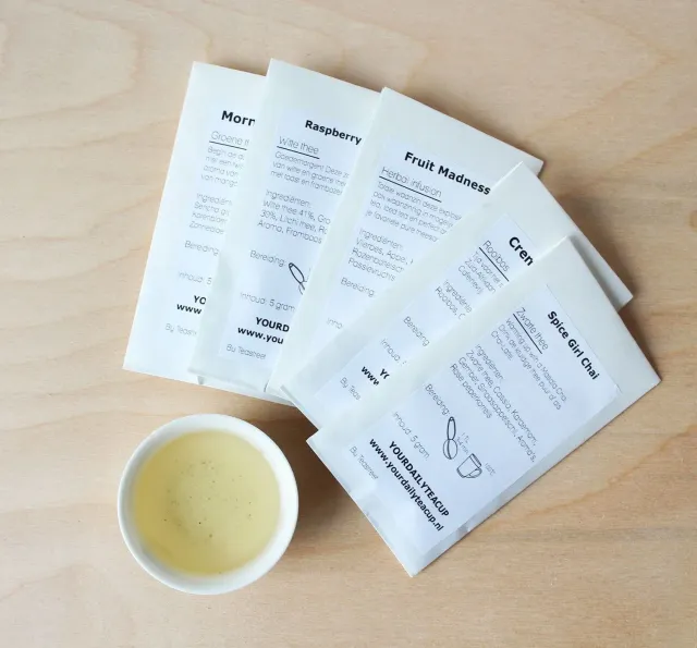 Tea Leafs Thee Proeverij losse thee 5 smaken 5 x 5 gram
