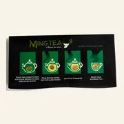 Ming Tea theebloemen 12 stuks met glazen theepot 350 ml