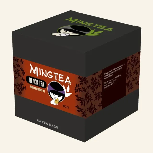 Ming Tea English Breakfast Theezakjes 20 Piramide Zwart