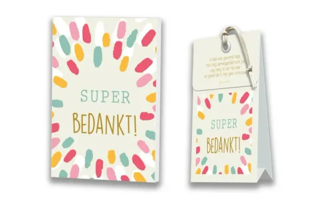 Villa Super bedankt kaart met geurtasje