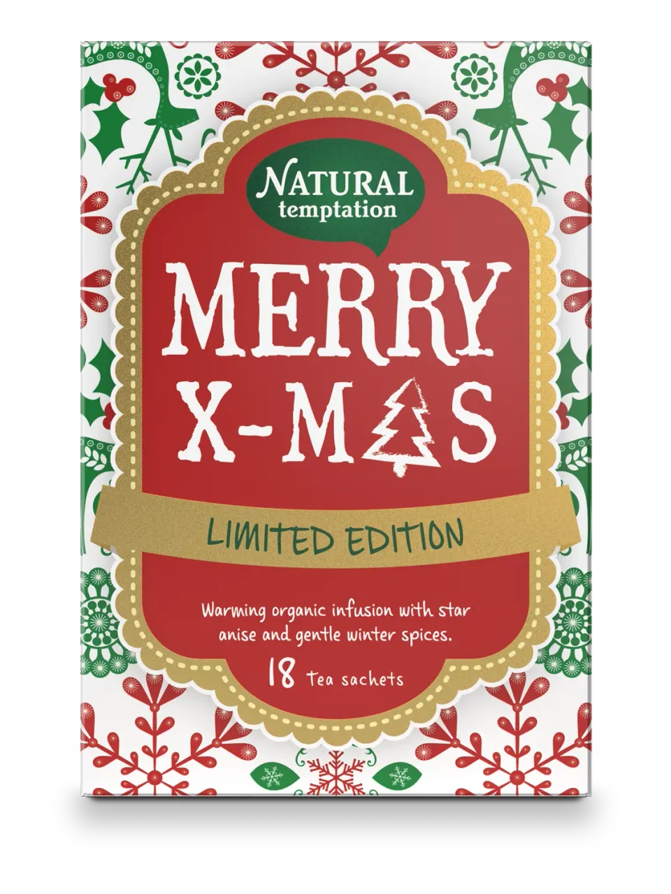 Natural Temptation Merry Xmas zwarte thee kaneel