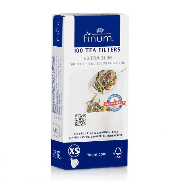 Tea Leafs Finum theefilter XS 100 stuks ongebleekt