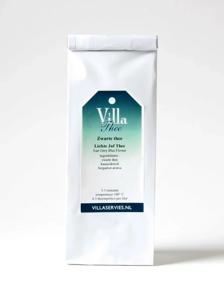 Villa Servies Liefste Juf Thee zwarte thee 100 gram bergamot
