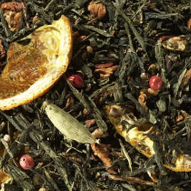 Villa servies Sencha Orange Biscuits groene thee 100 gram