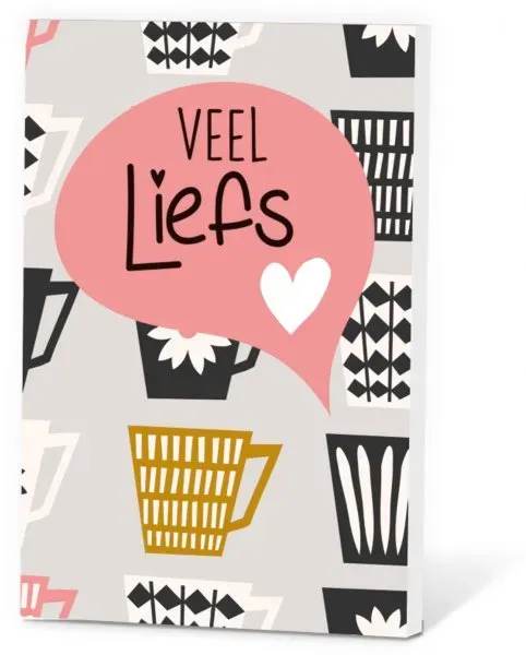 Thee in een Kaartje Veel liefs zonnethee fruitthee 2 kopjes