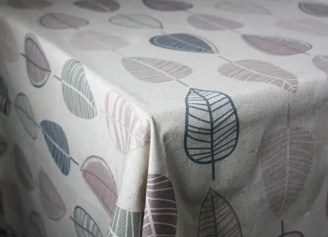 Villa servies tafelkleed Bladeren katoen 250 x 140 cm