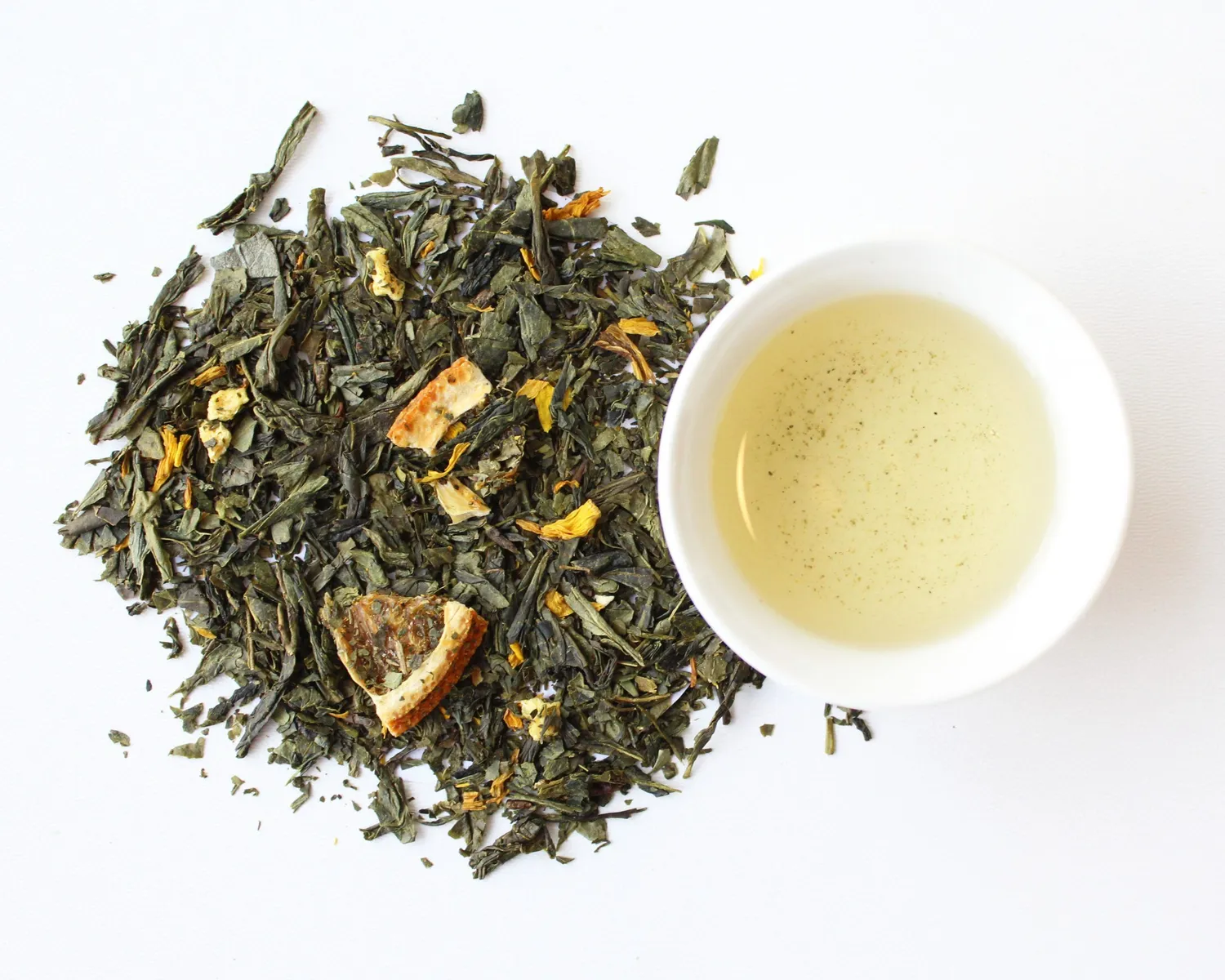 Tea Leafs Sunny Citrus groene thee sinaasappel citroen