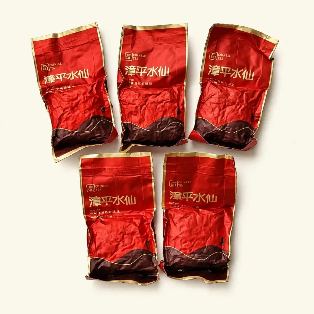 Ming tea Brick Oolong Zhang Ping Shui Xian thee 5 bricks bloemig