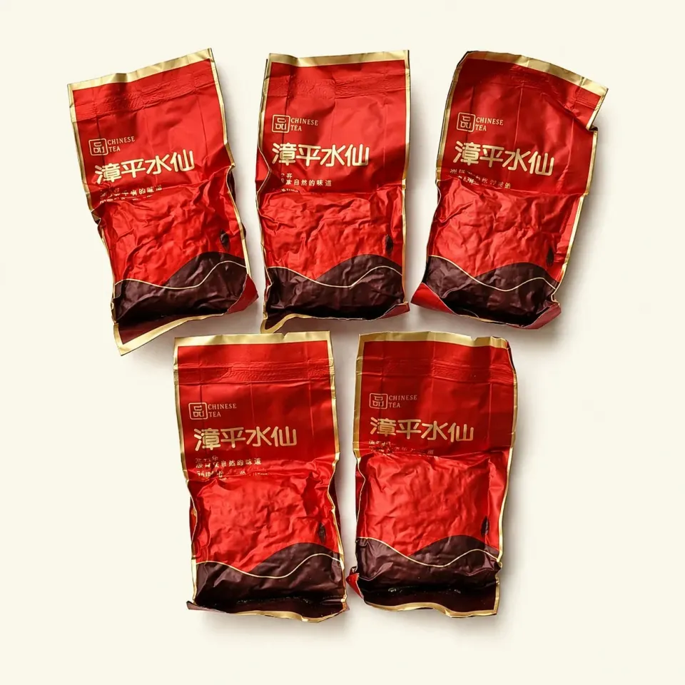 Ming tea Brick Oolong Zhang Ping Shui Xian thee 5 bricks bloemig