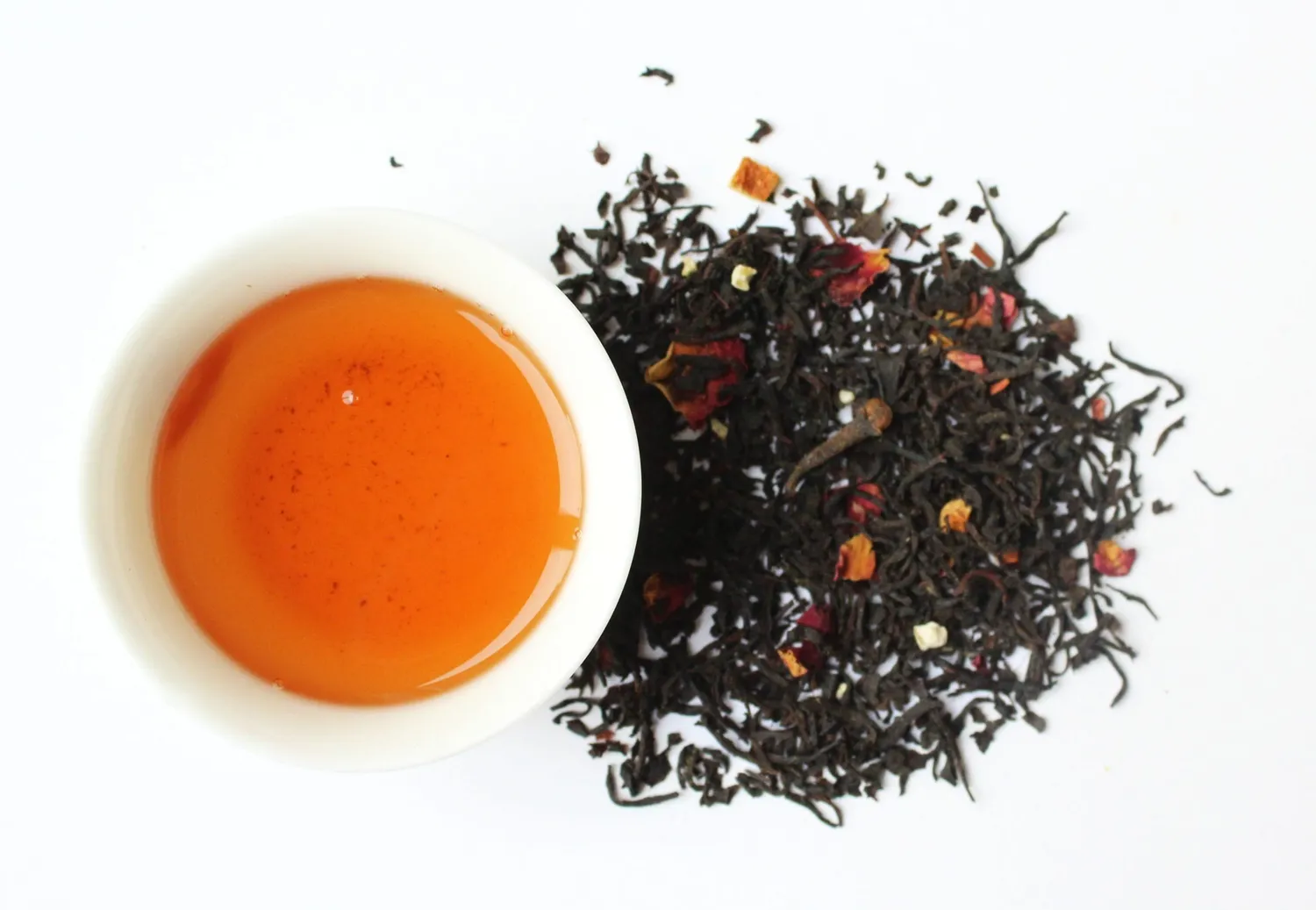 Tea Leafs Christmas zwarte kerstthee sinaasappel amandel