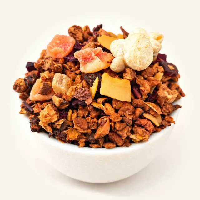 Ming tea Amandel-Popcorn fruitmelange 50g losse thee zoet