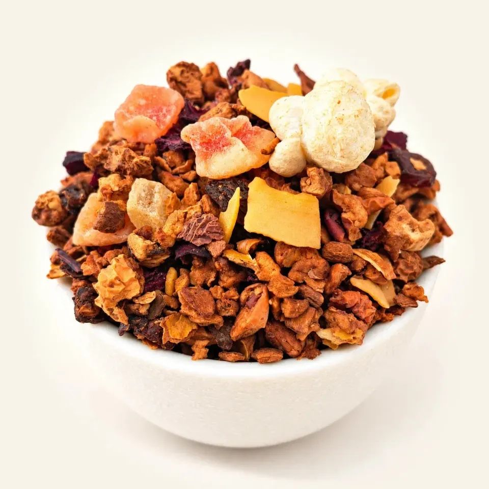 Ming tea Amandel-Popcorn fruitmelange 50g losse thee zoet