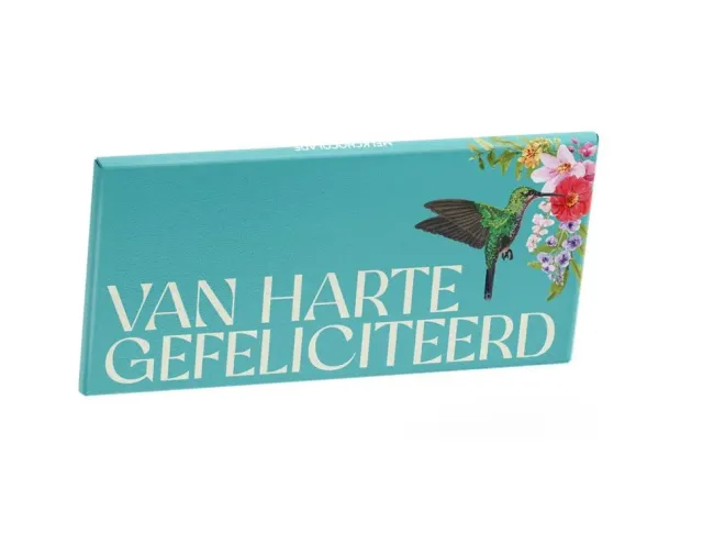 Gefeliciteerd chocoladereep melk 100 gram cadeau