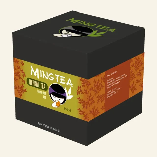 Ming tea Tilleul Menthe kruidenthee BIO 20 piramidezakjes